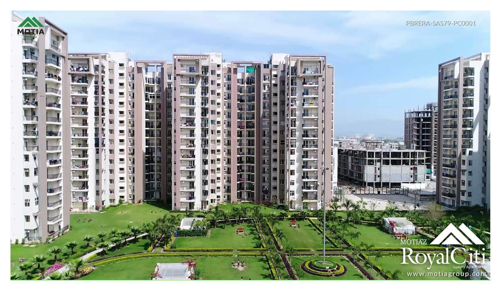 3 BHK Flat for Rent in Motias Royal Citi, Zirakpur, near Chandigarh